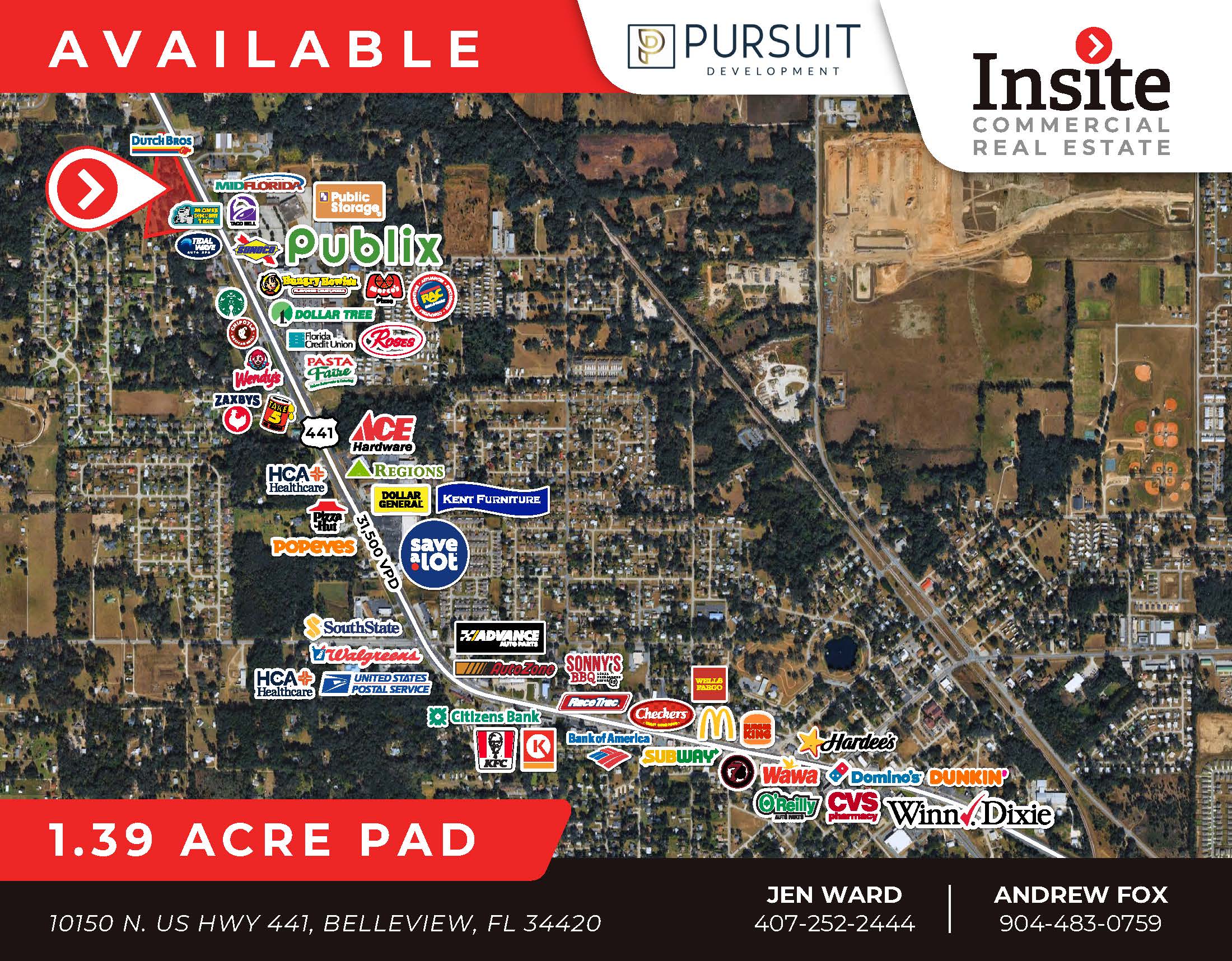 Belleview, FL – 1.39 Acre Pad